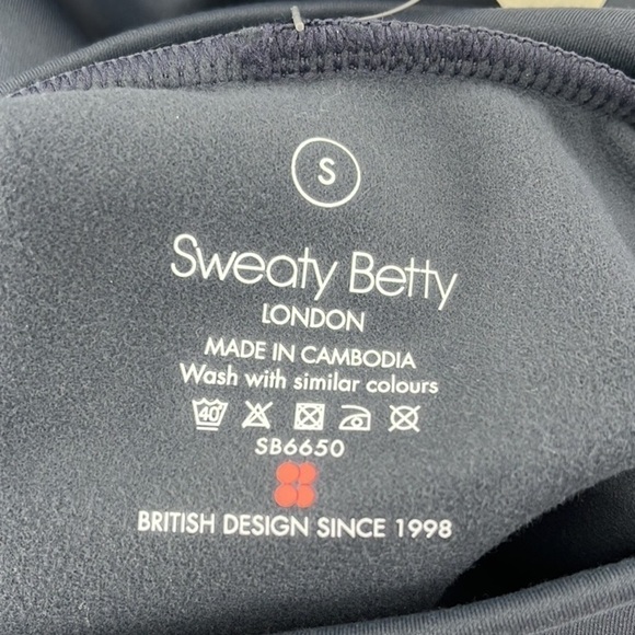 Sweaty Betty Eco Thermal Mock Neck Oversized Sweatshirt Naval Gray Small NWT! - Picture 4 of 10